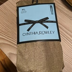 NWT Cynthia rowley gold tights